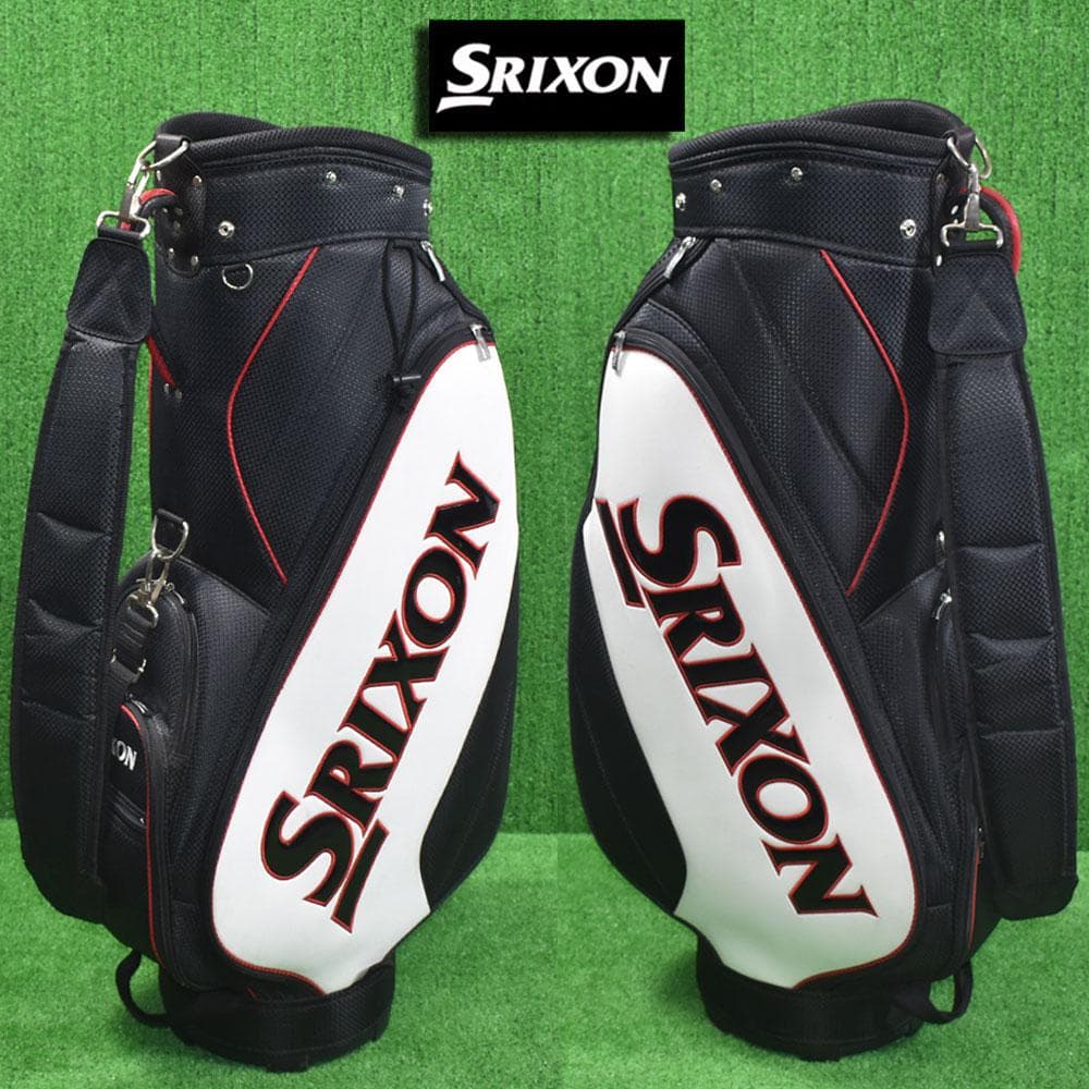 SRIXON/スリクソン ゴルフ キャディバッグ【黒×白】中古！