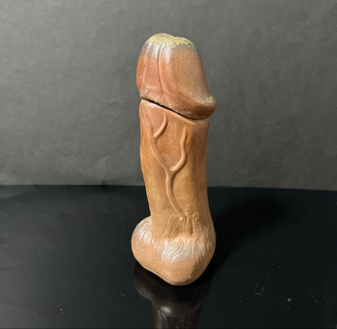 備前焼　珍品！　男根　酒器徳利　時代物　陶器
