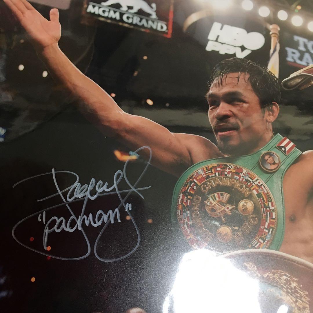 超特大マニーパッキャオ、直筆サイン！