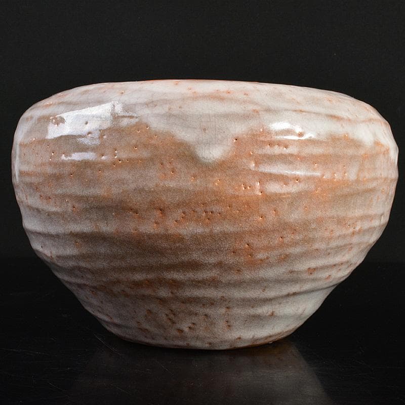 茶道具　印南窯　井上方竹造　瓢箪　水指　共布　堀内宗完極め箱　M R6801