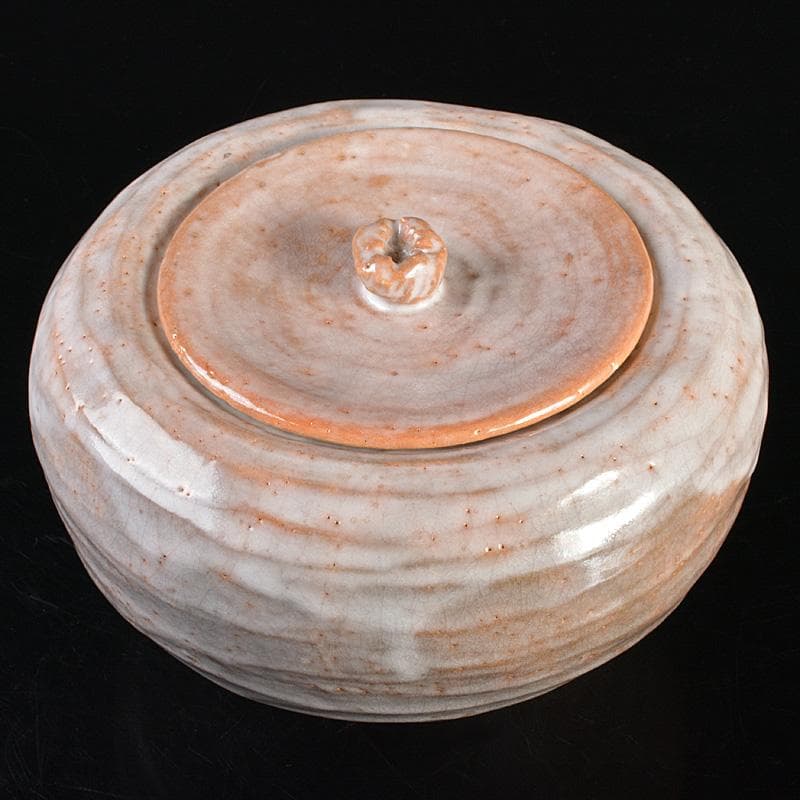 茶道具　印南窯　井上方竹造　瓢箪　水指　共布　堀内宗完極め箱　M R6801