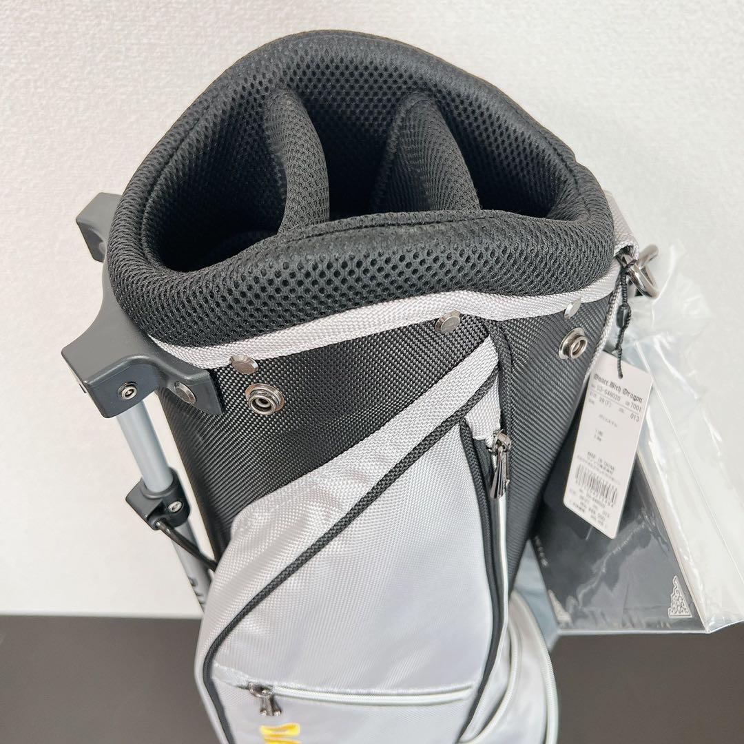 新品 ダンスウィズドラゴン キャディバッグ 7型 2.3kgシルバー スタンド式