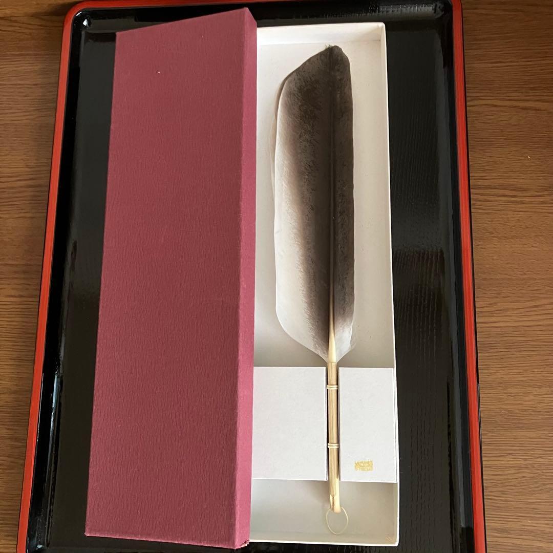 お値下げ 茶道具 羽箒 大鶴