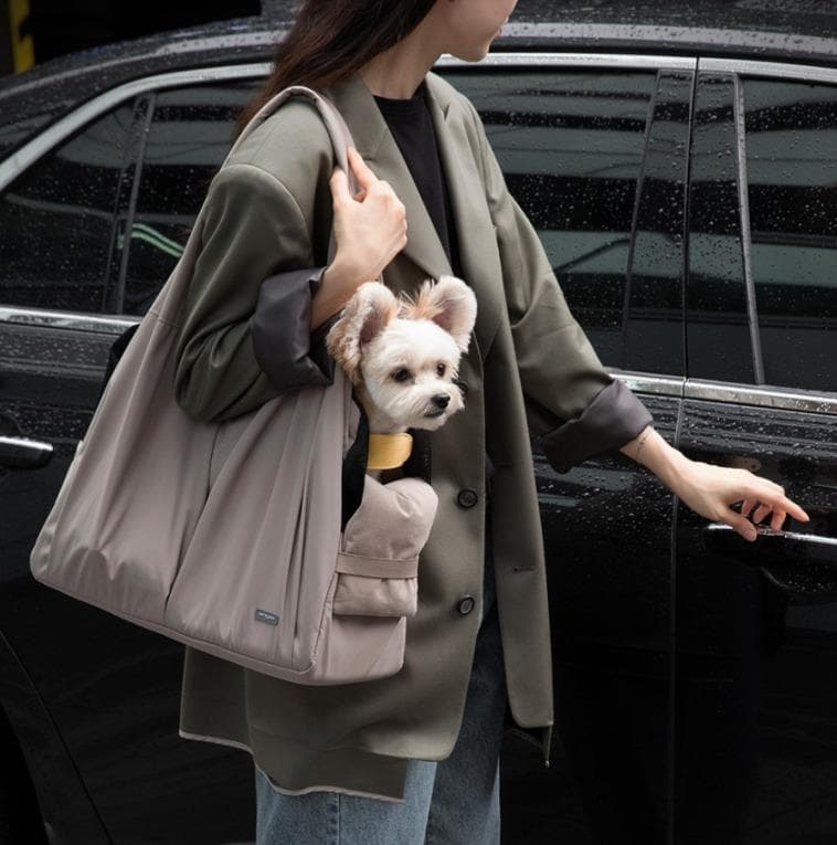 【タグ付新品】my fluffy ペットキャリーバッグ ベージュ