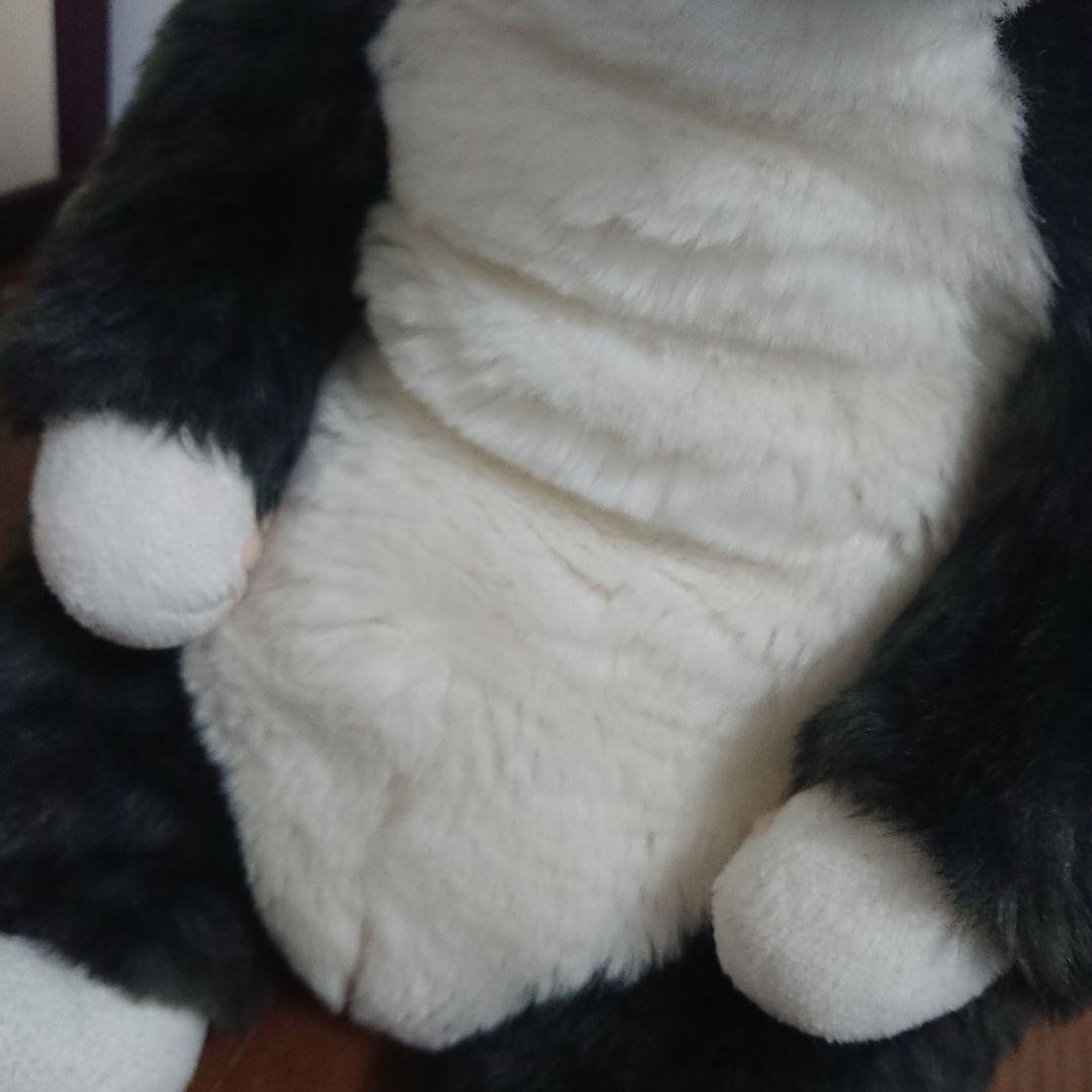 カドリーcuddly　猫型ぬいぐるみ グレーとホワイト