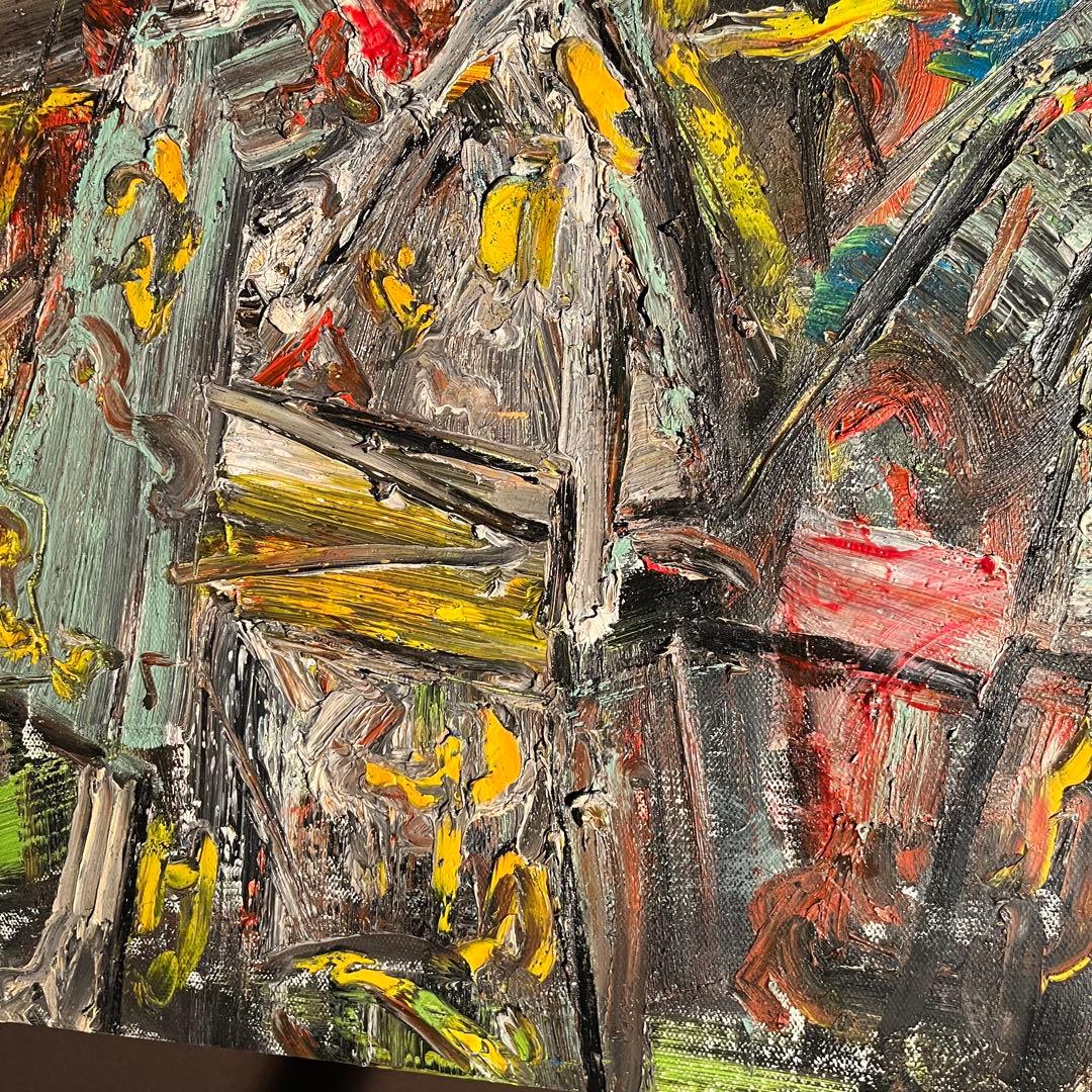 ★真作★ 旭日嘎(シゴラカ) 舞子 日本画油絵 貴重作品