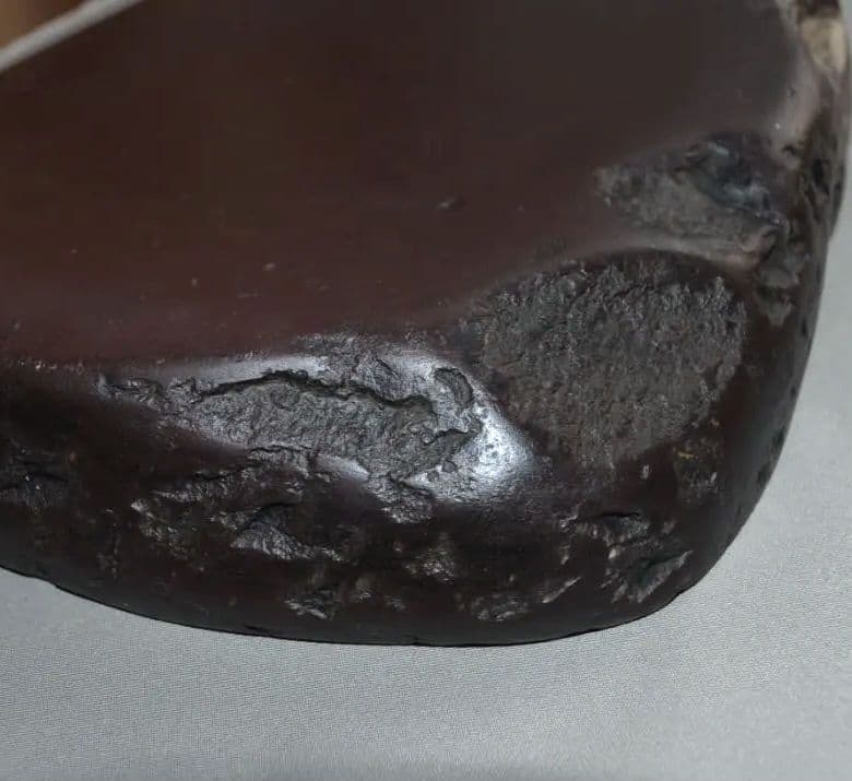 清朝期　旧宋坑『端渓三脚蟾蜍紋硯』 大型4.6㎏　馬肝色　四大名坑　端石　端硯