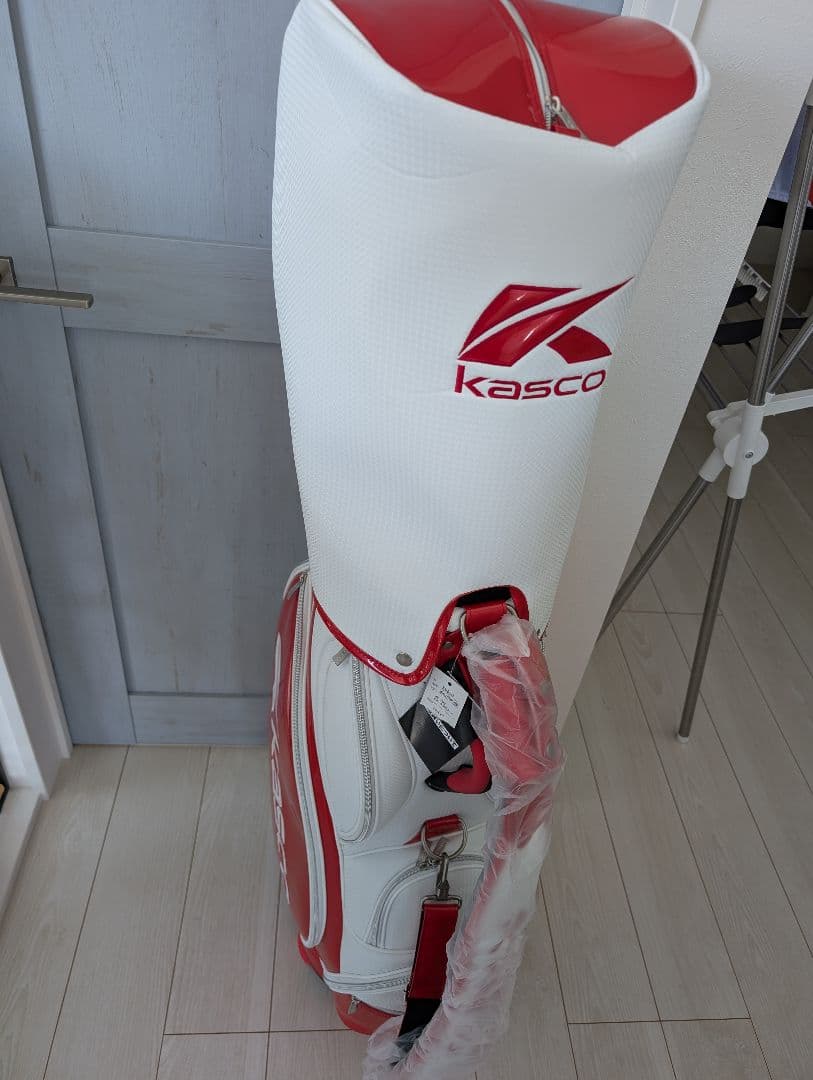 Kasco キャディバッグ 赤/白