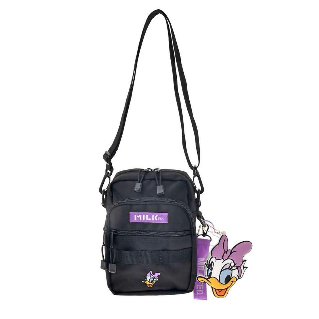 MILKFED.コラボデイジー ショルダーバッグ チャーム・ポーチ・カラビナ付き