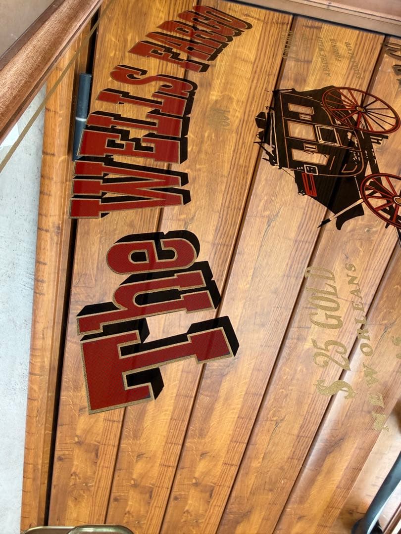 ビンテージ パブミラー The WELLS FARGO アンティーク品　レトロ