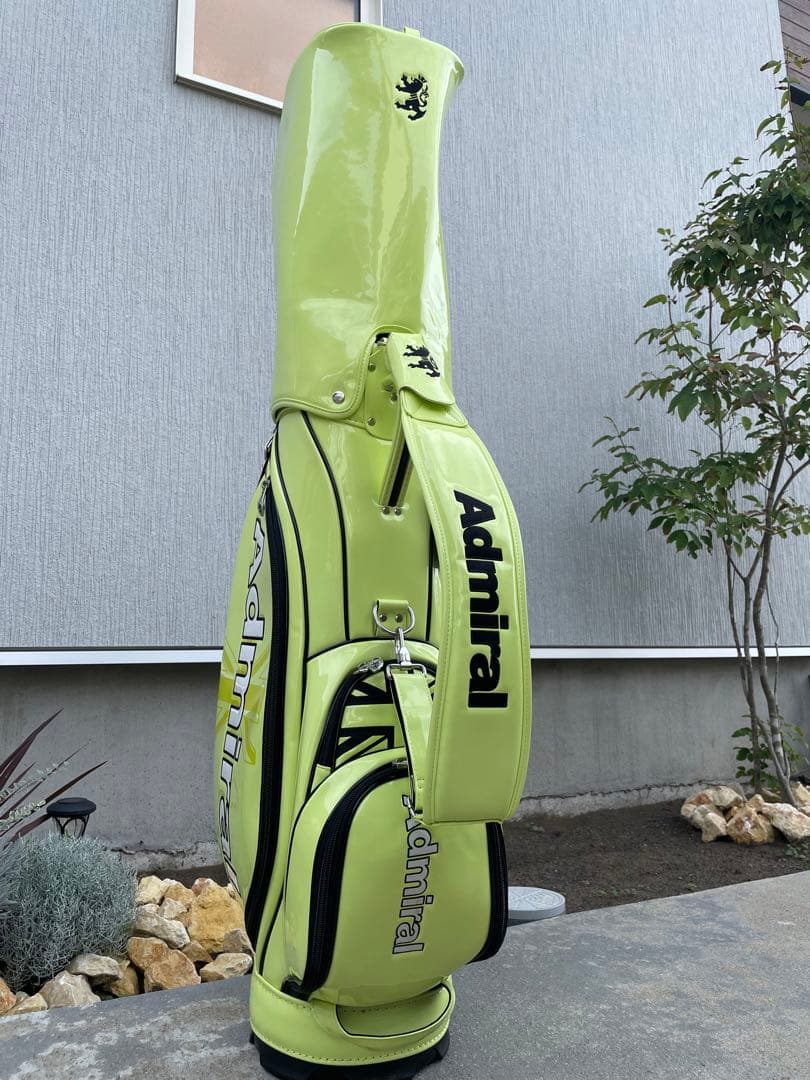 ★RYOちゃん★Admiral ゴルフキャディバッグ ライムグリーン
