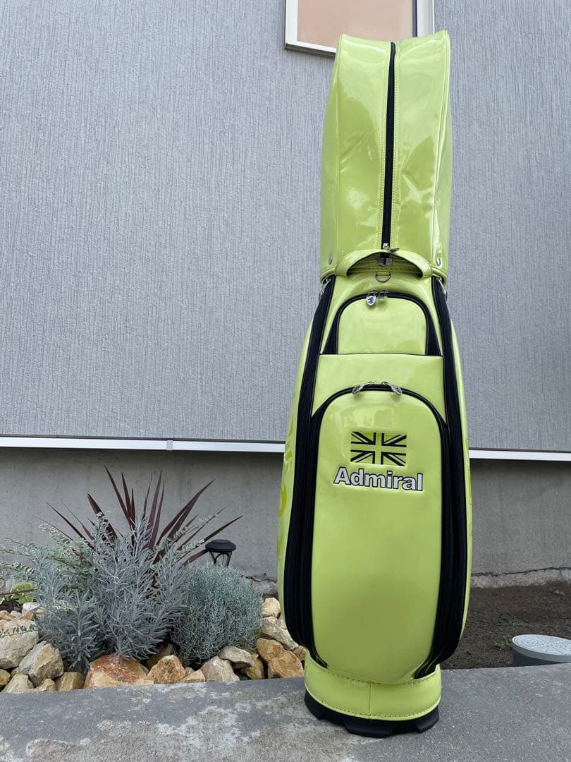 ★RYOちゃん★Admiral ゴルフキャディバッグ ライムグリーン