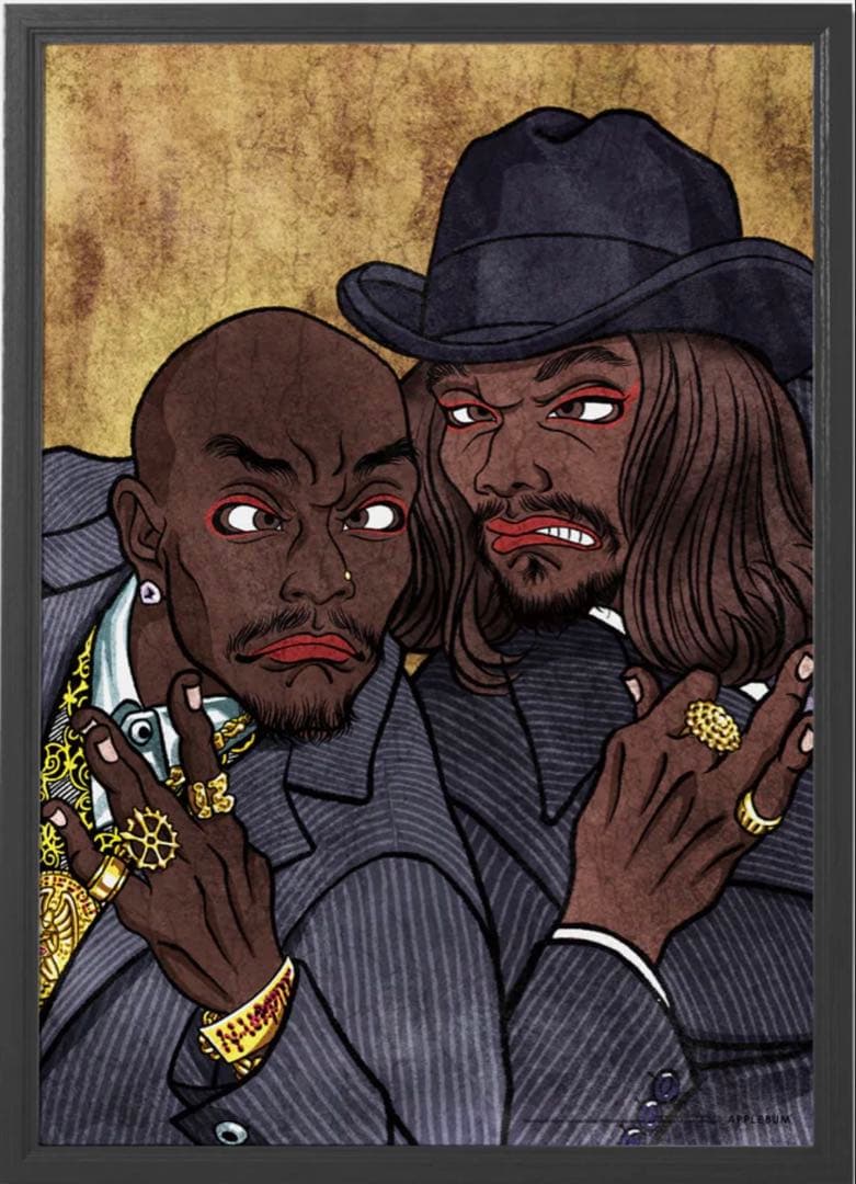 アップルバム ポスター 2pac snoop A1 POSTER