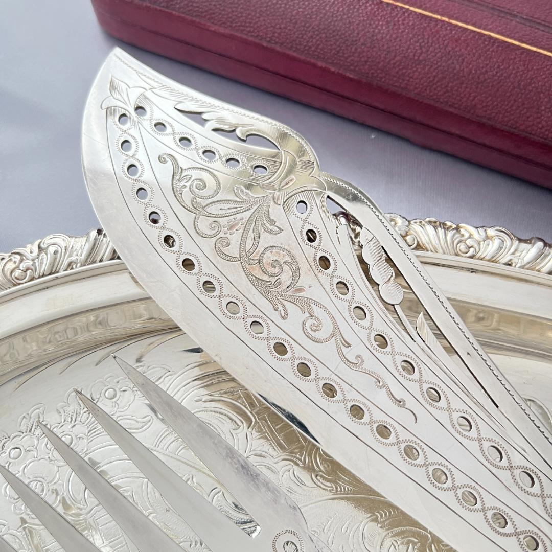 【Harrison Fisher】パールのサーバーセット 【シルバープレート】