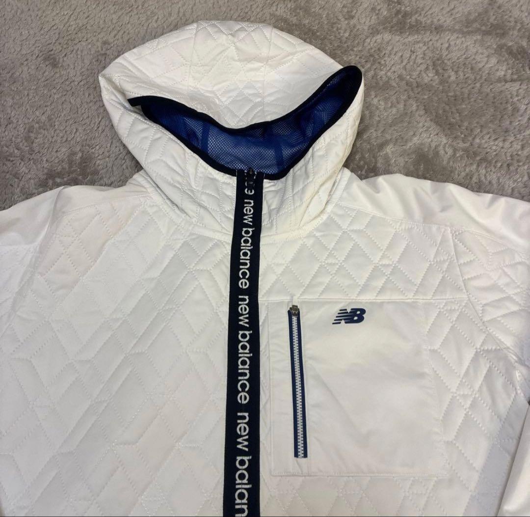 美品‼️New Balance キルティングジャケット ホワイト
