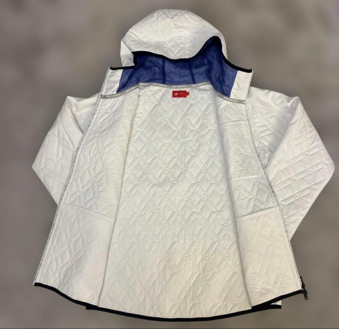 美品‼️New Balance キルティングジャケット ホワイト