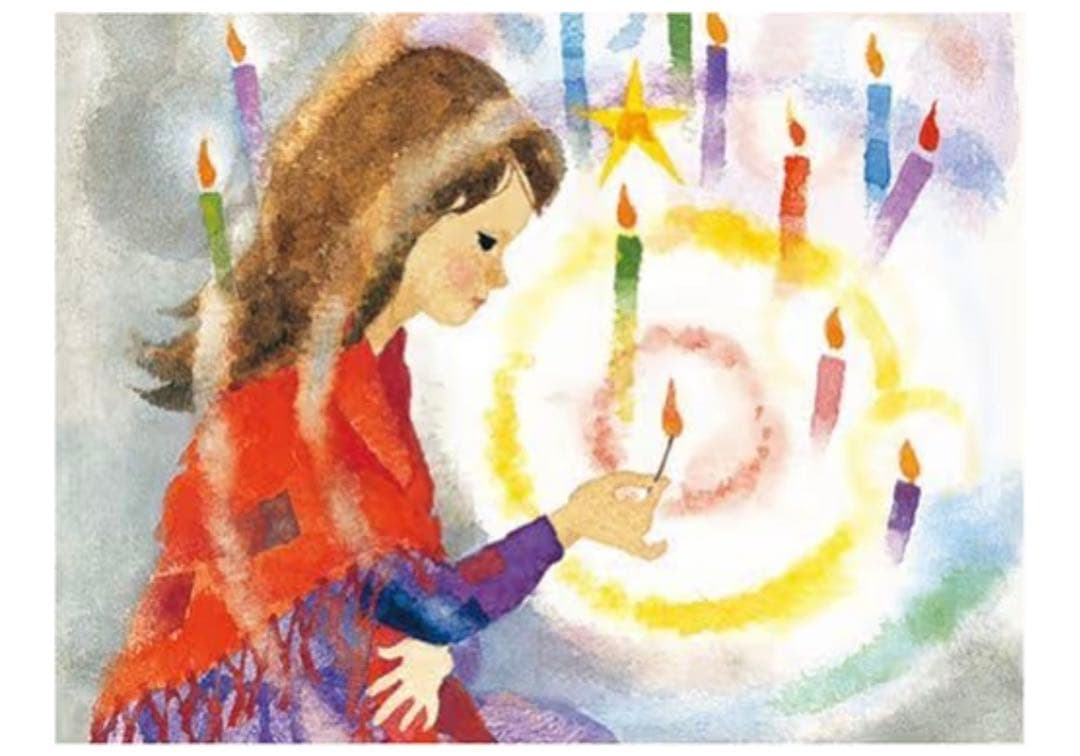 500ピース ジグソーパズル マッチをともす少女 (38x53cm)