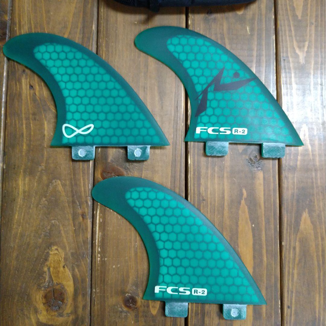【新品】FCSフィン  R-2(Rusty) PC トライ Msize