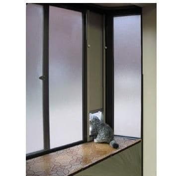 国産工事不要窓サッシ取付用パネルキャットドアSS