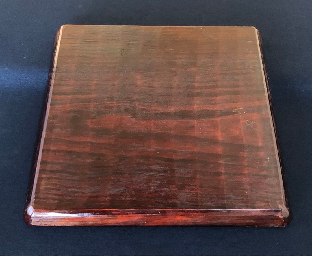 《R》伝統工芸 讃岐彫 四方膳5客 会席膳 讃岐盆 刳抜 260120き5