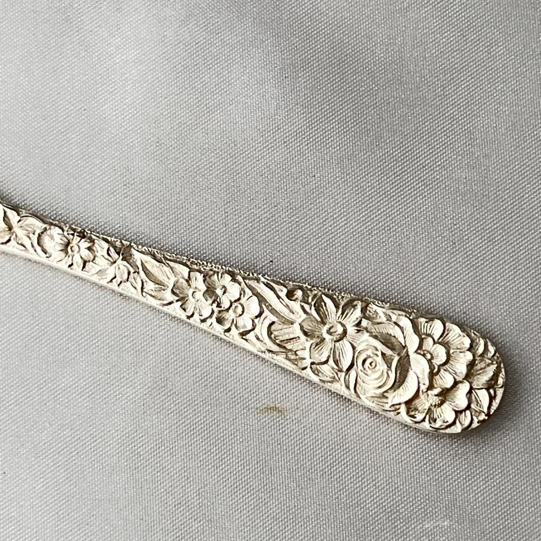 【S.Kirk & Son】【純銀】バターナイフ/スプレッダー スターリング