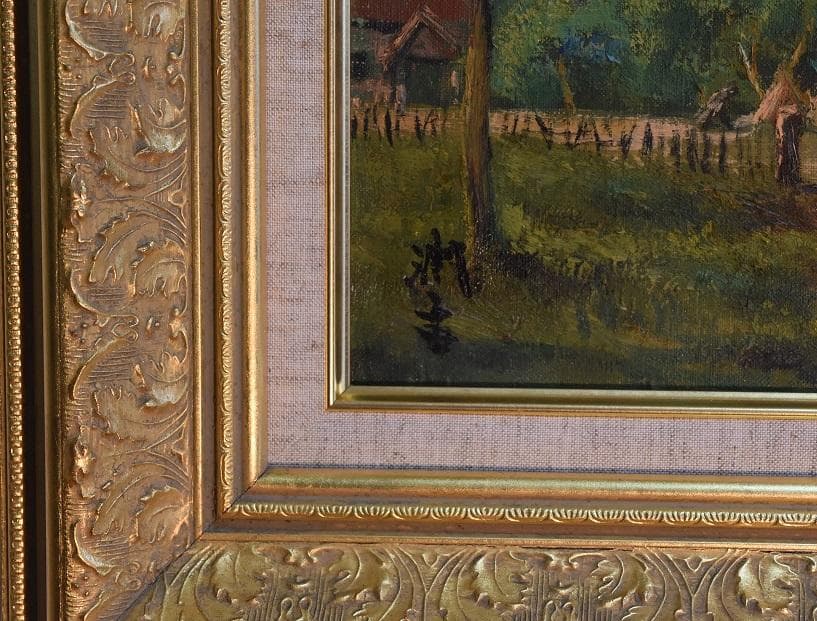 お宝速報❣　コロナ還元値引き！！　洋版画の重鎮・向井潤吉　真作保証　肉筆