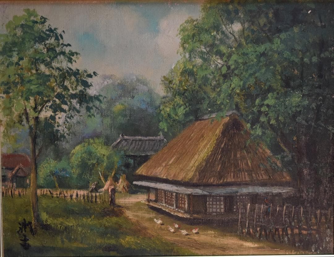 お宝速報❣　コロナ還元値引き！！　洋版画の重鎮・向井潤吉　真作保証　肉筆