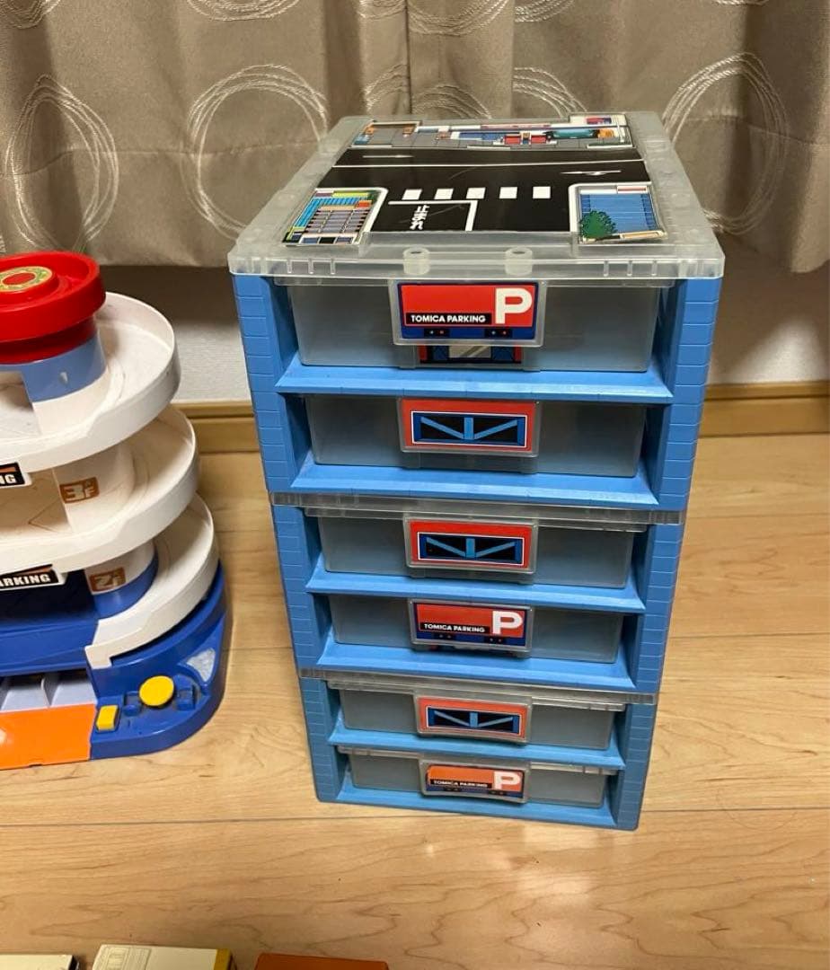 ミニカー、ミニカー収納ボックスのセット
