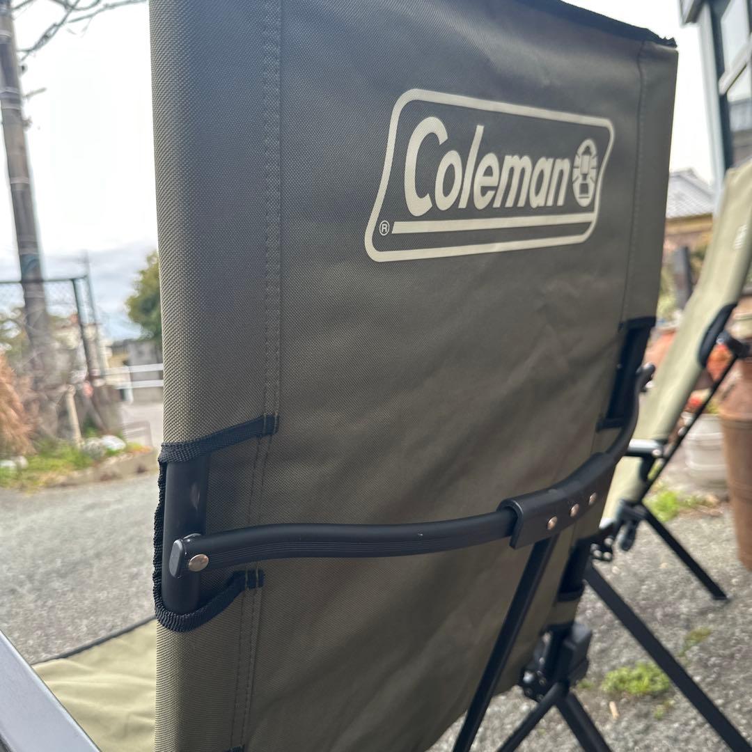 最終お値下げ‼️コールマン レイチェア オリーブ 2脚セット中古