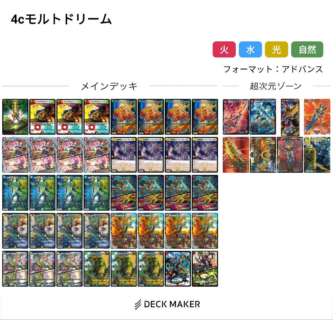 【デュエマ引退品】4cモルトドリーム　リースモルトDream 　シータモルト