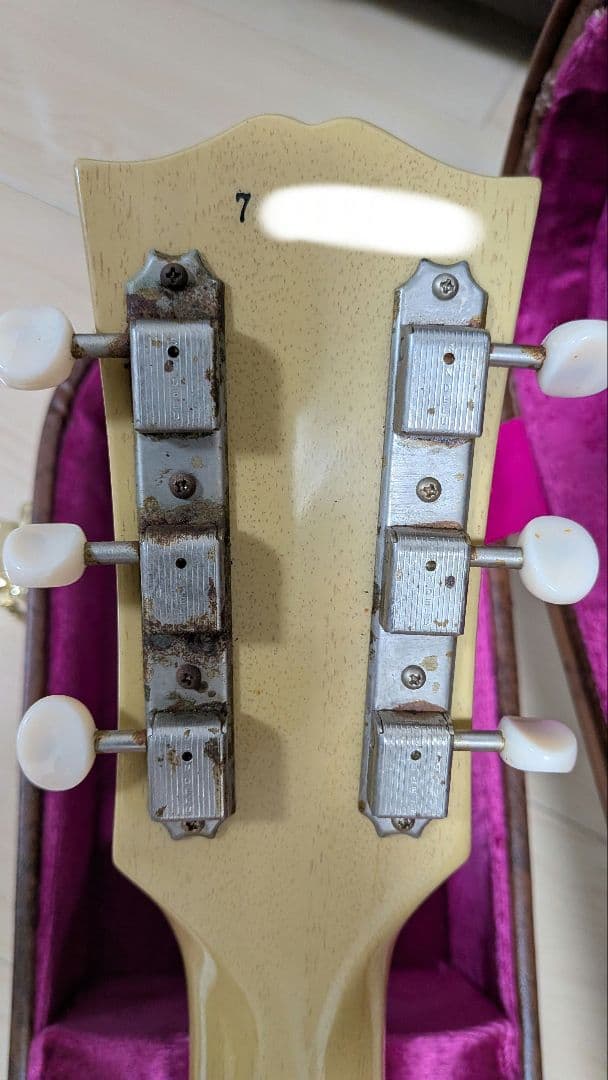 ギブソンカスタムショップ　ヒスコレ レスポールジュニア 1957 TVイエロー