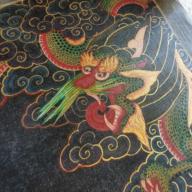 【文殊菩薩】　大　ハイクオリティ　：　タンカ　仏画（額縁なし）