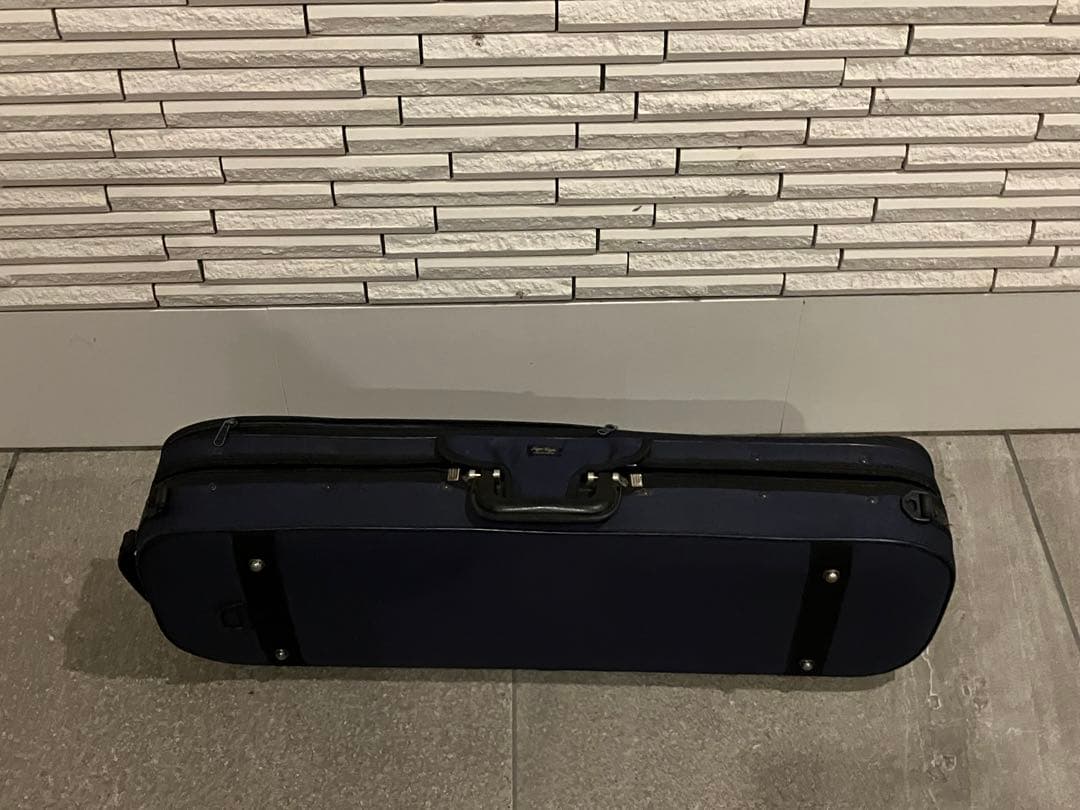 タイムセール★スーパーライト　バイオリン　紺色　ケース　長方形