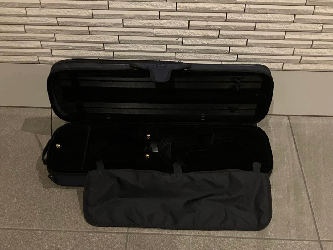 タイムセール★スーパーライト　バイオリン　紺色　ケース　長方形