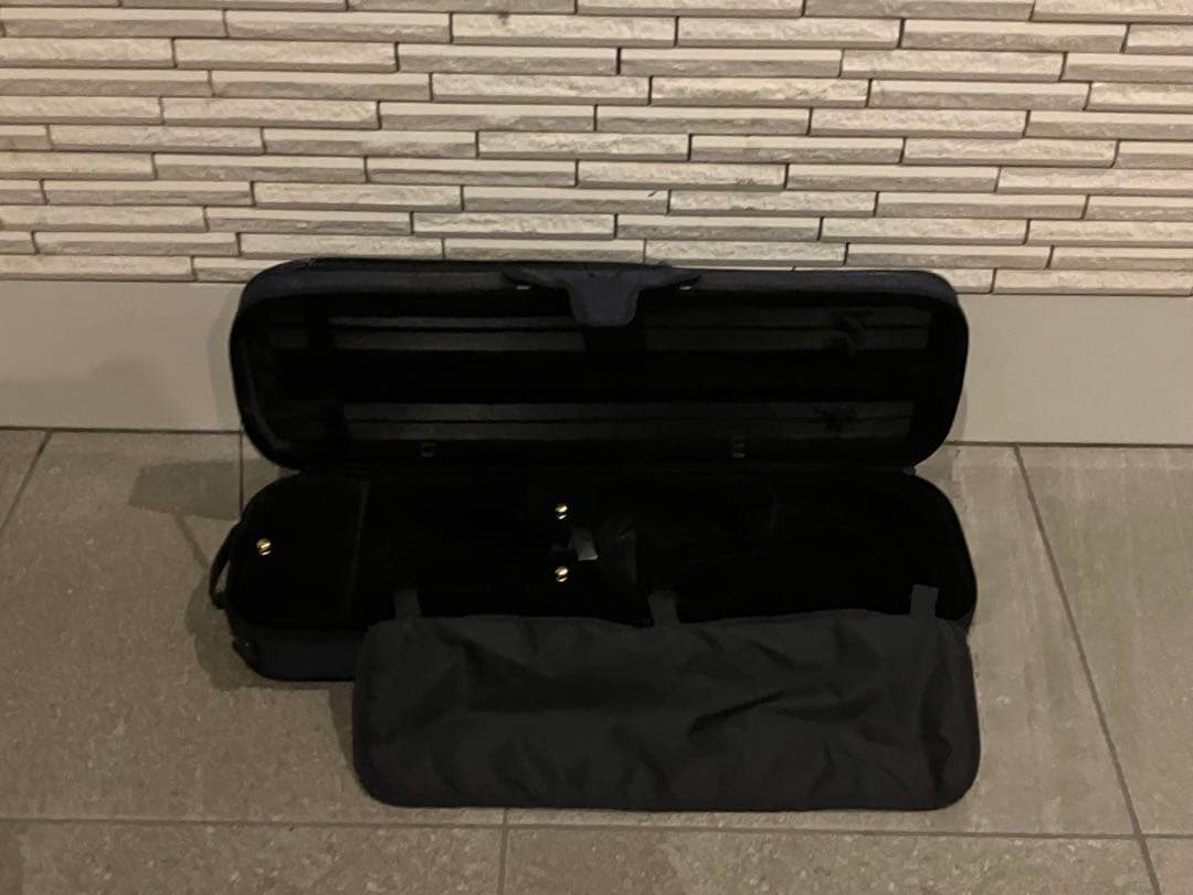 タイムセール★スーパーライト　バイオリン　紺色　ケース　長方形