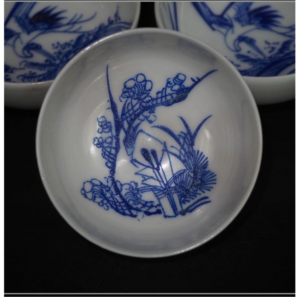 送料無料　幕末～明治　煎茶碗６客　珍品　煎茶道具