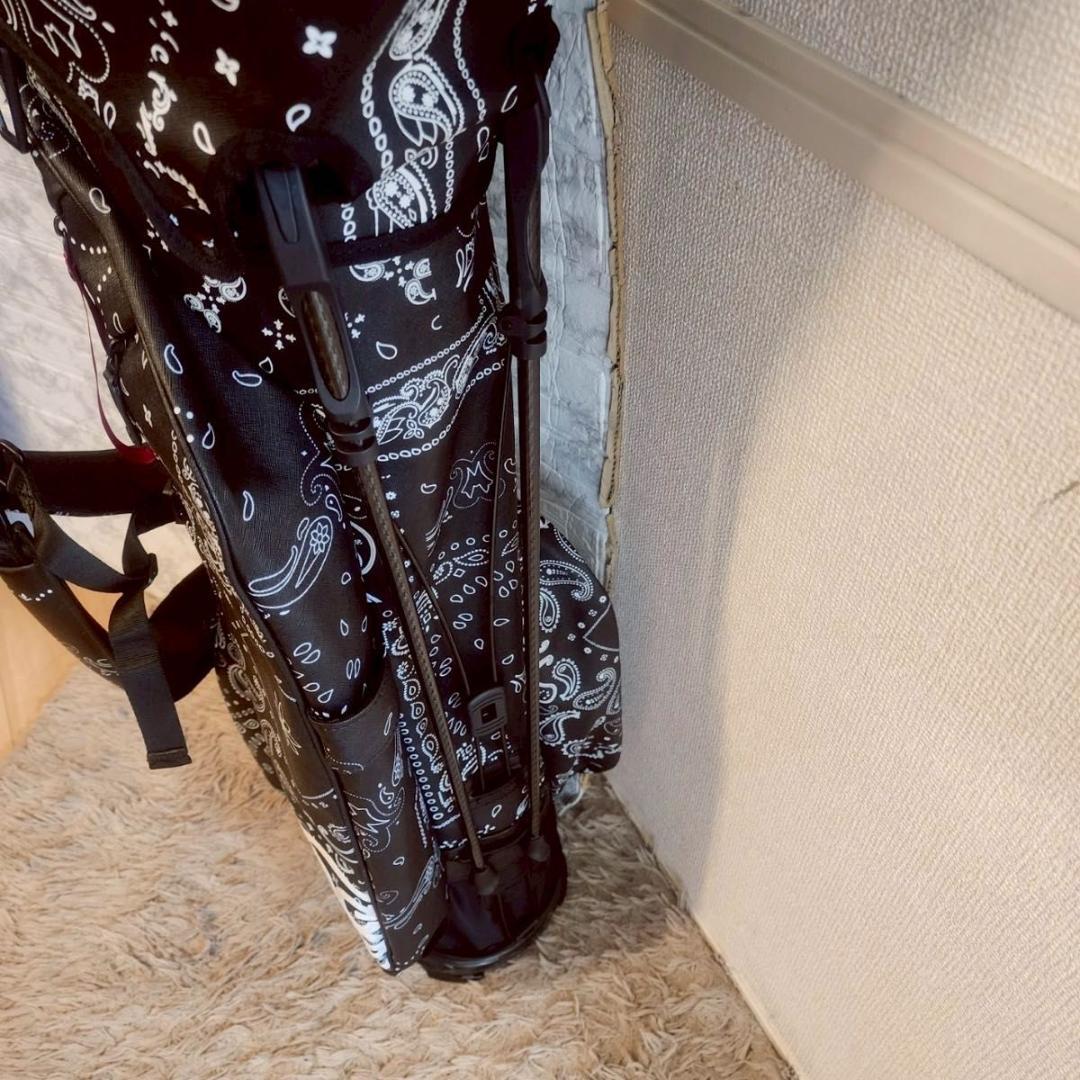 ジーフォア G FORE キャディバッグ サフィアーノ バンダナ プリント