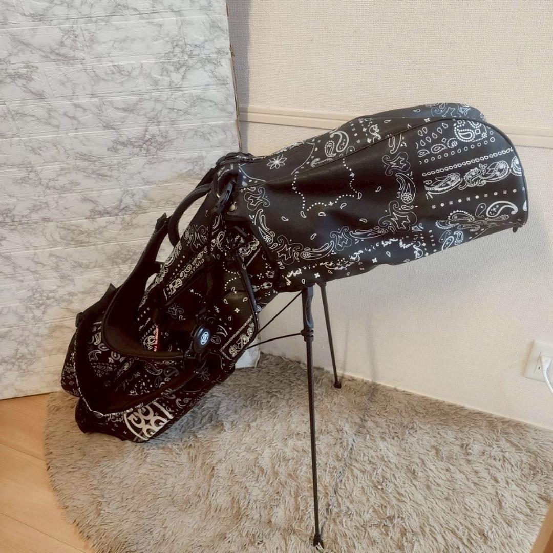 ジーフォア G FORE キャディバッグ サフィアーノ バンダナ プリント