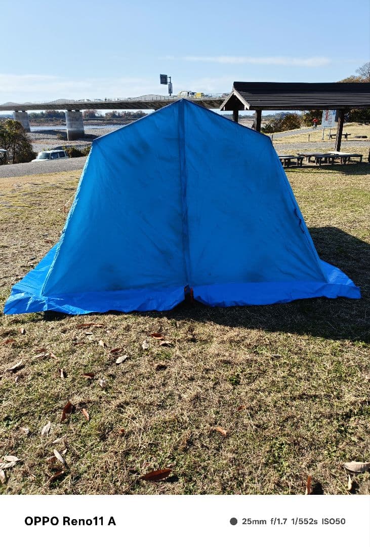 オガワ　クラウン　オーナーロッジ　鉄骨テント　冬キャンプ