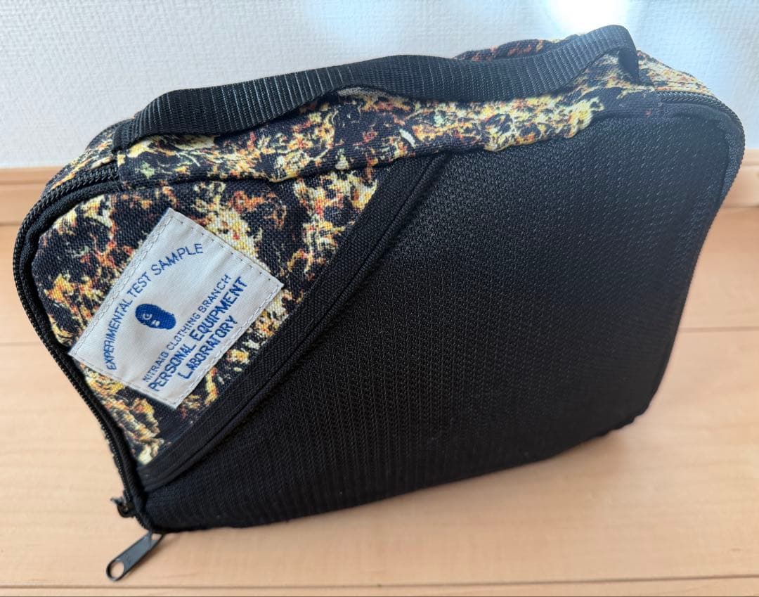 【激レア★美品】nitraid 洗面バッグ トラベルバッグ リアルウィード