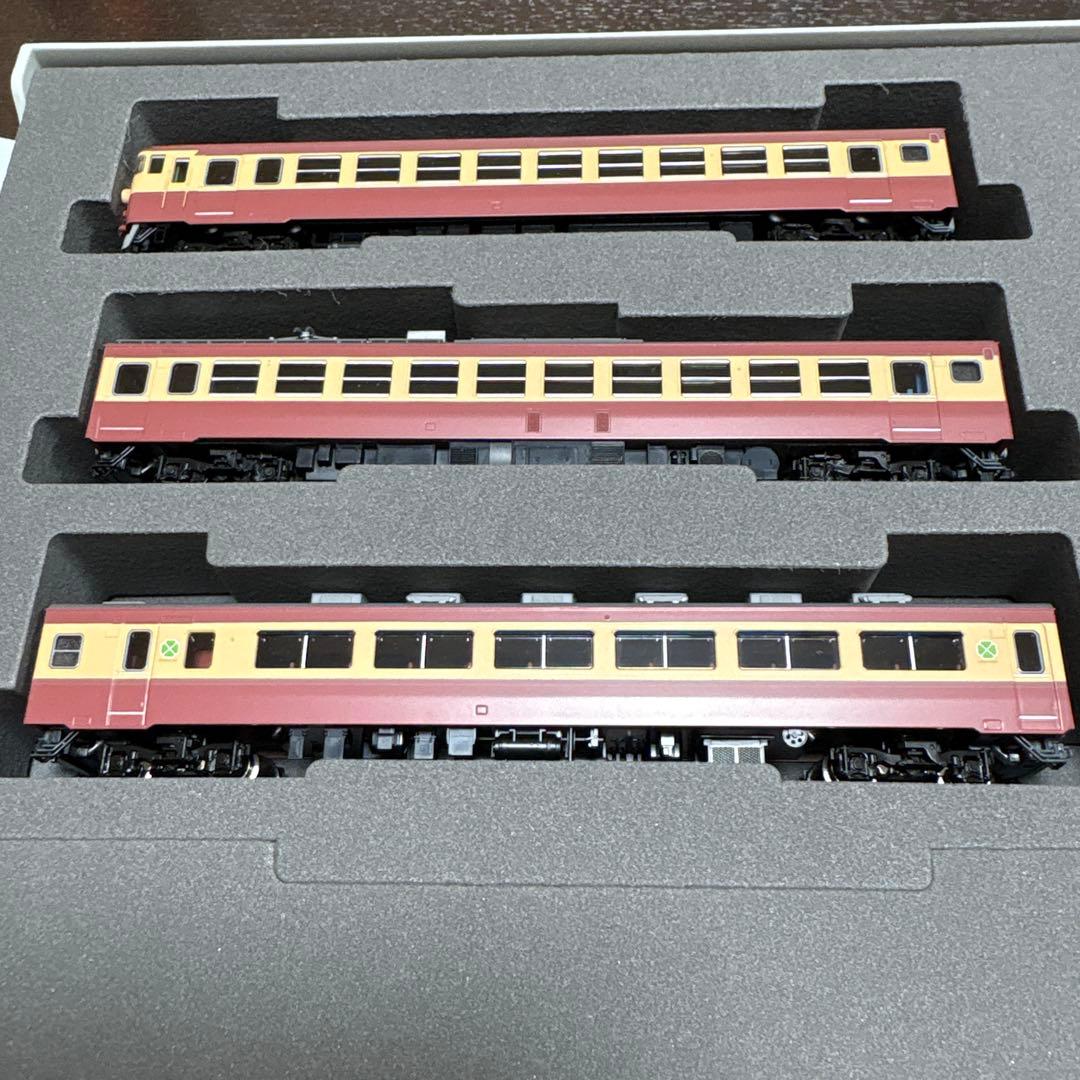 新品未使用品、国鉄453系急行電車ときわ4両基本セット