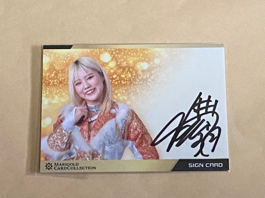 ビクトリア弓月 マリーゴールド 直筆サイン入りカード 会場限定 MARIGOLD