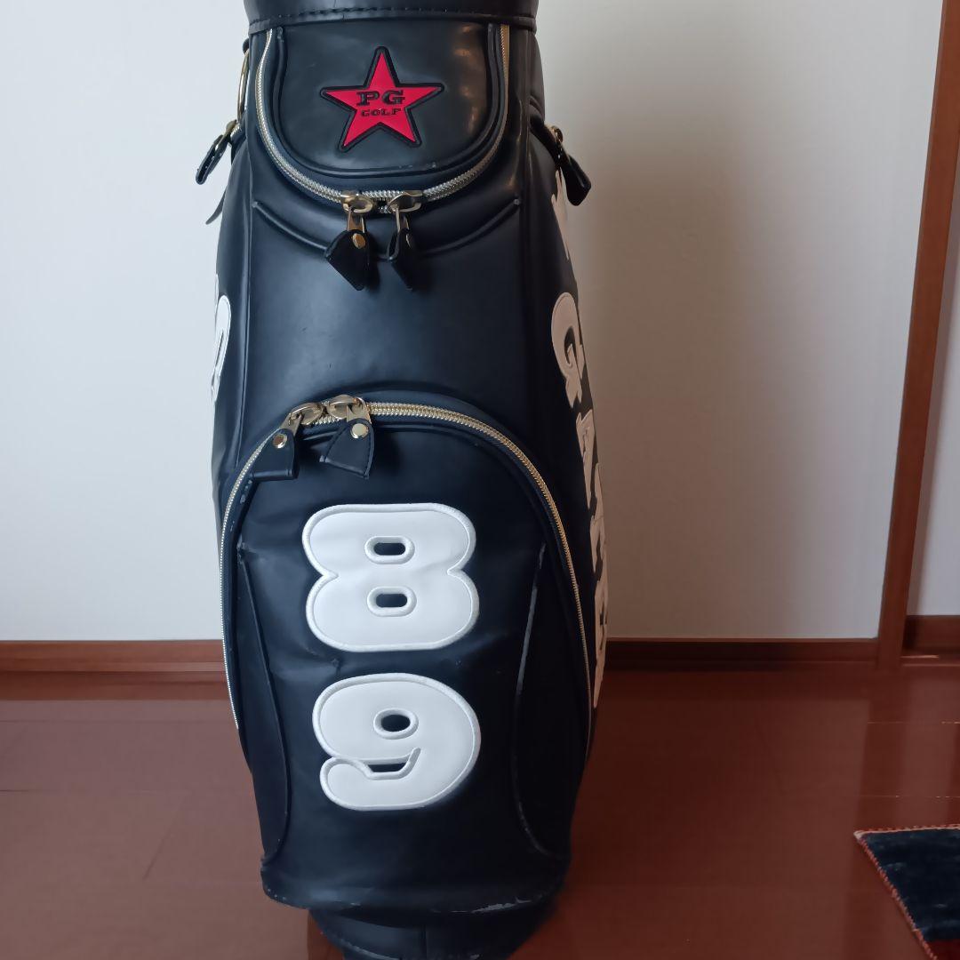 PG GOLF キャディバッグ 89 黒他ウッドアイアンカバー
