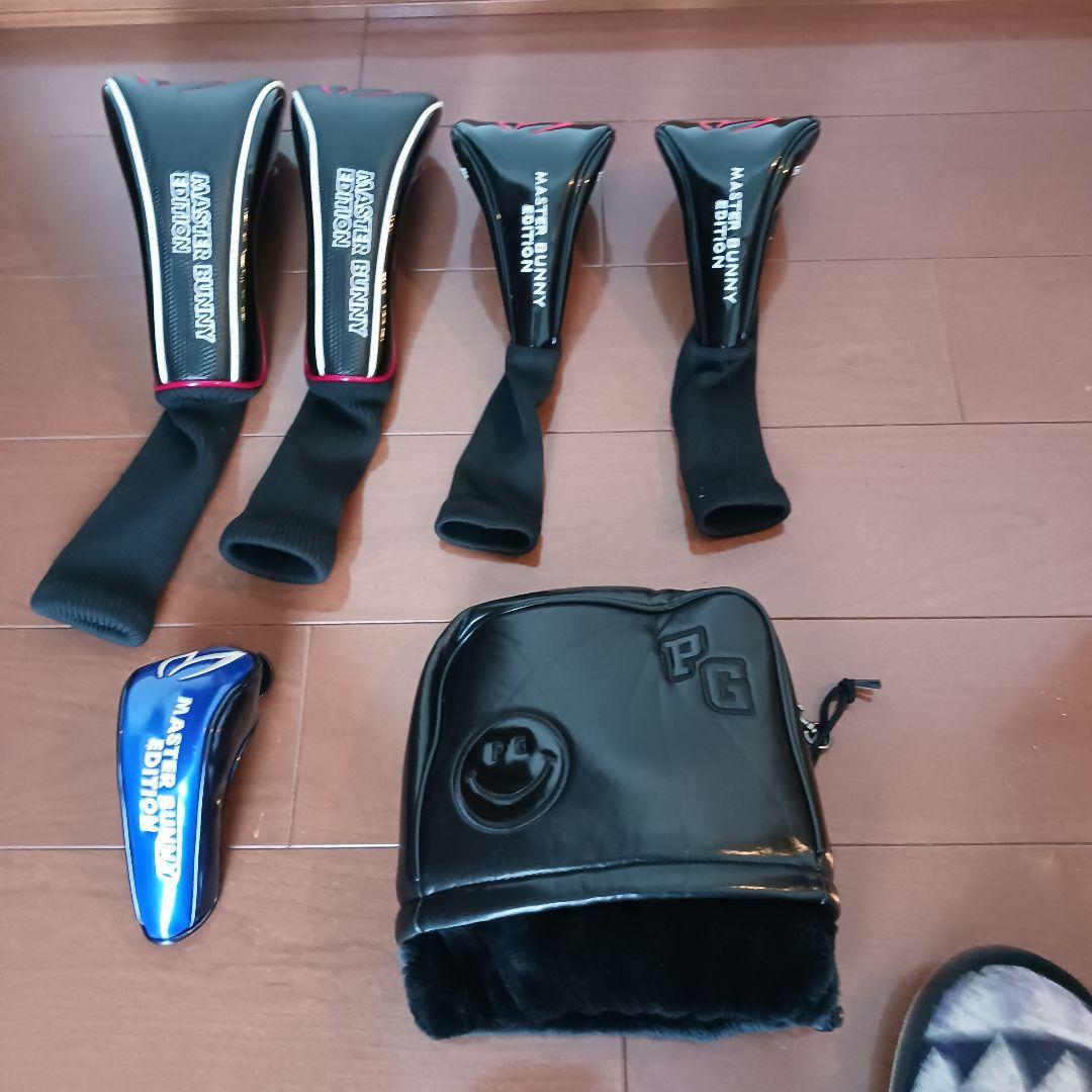 PG GOLF キャディバッグ 89 黒他ウッドアイアンカバー