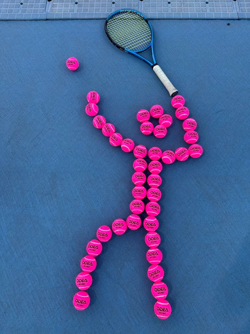 ODEA テニスボール(ピンク)60球