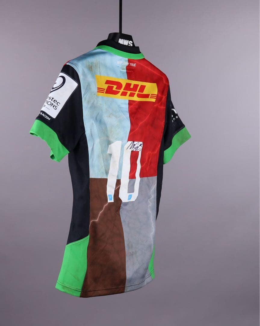 【実使用】ラグビーイングランド代表マーカススミス直筆サイン入りジャージ