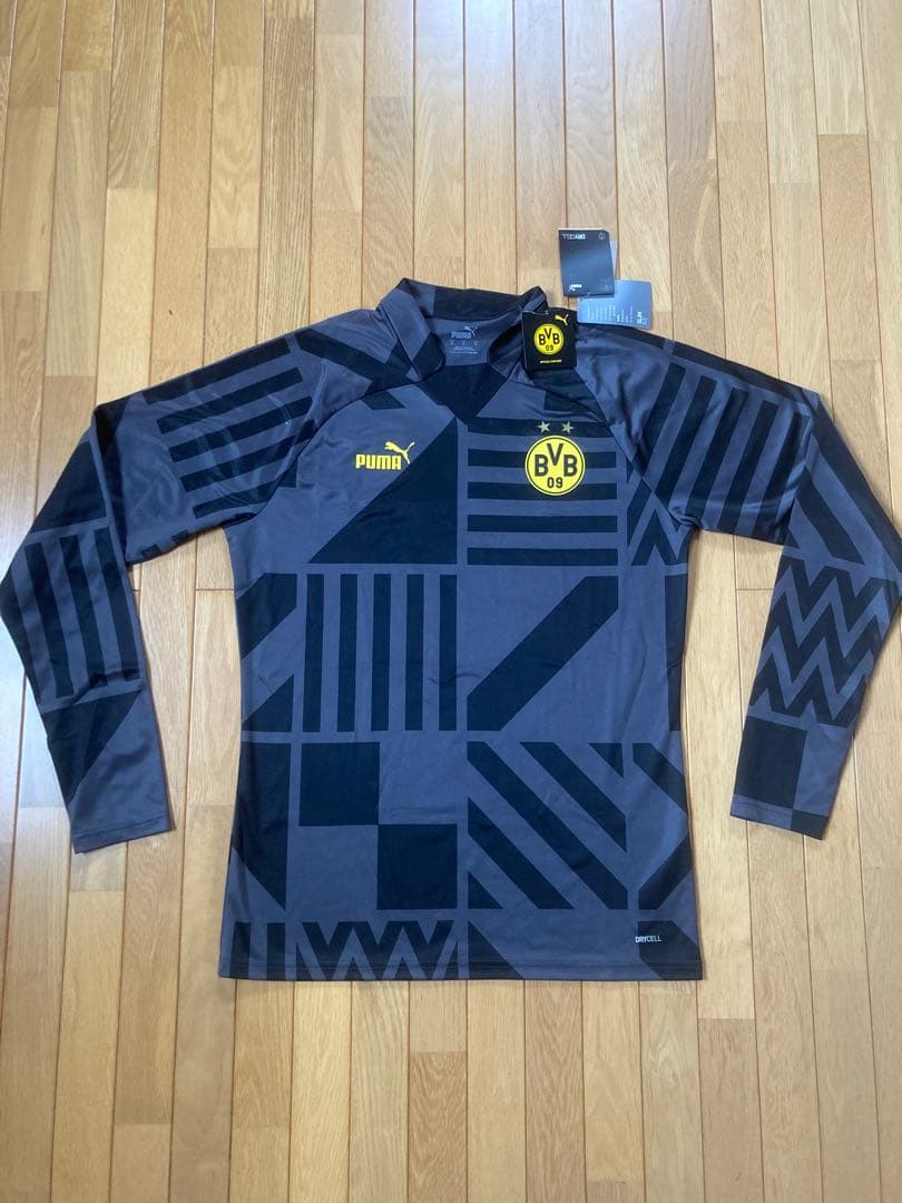 PUMA ボルシア・ドルトムント 長袖ジャージ ニットトップ　M