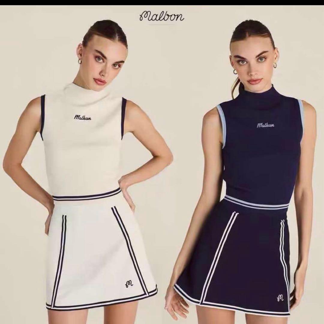 新作Malbonマルボンゴルフ レディーストップス スカート 上下2点セット夏