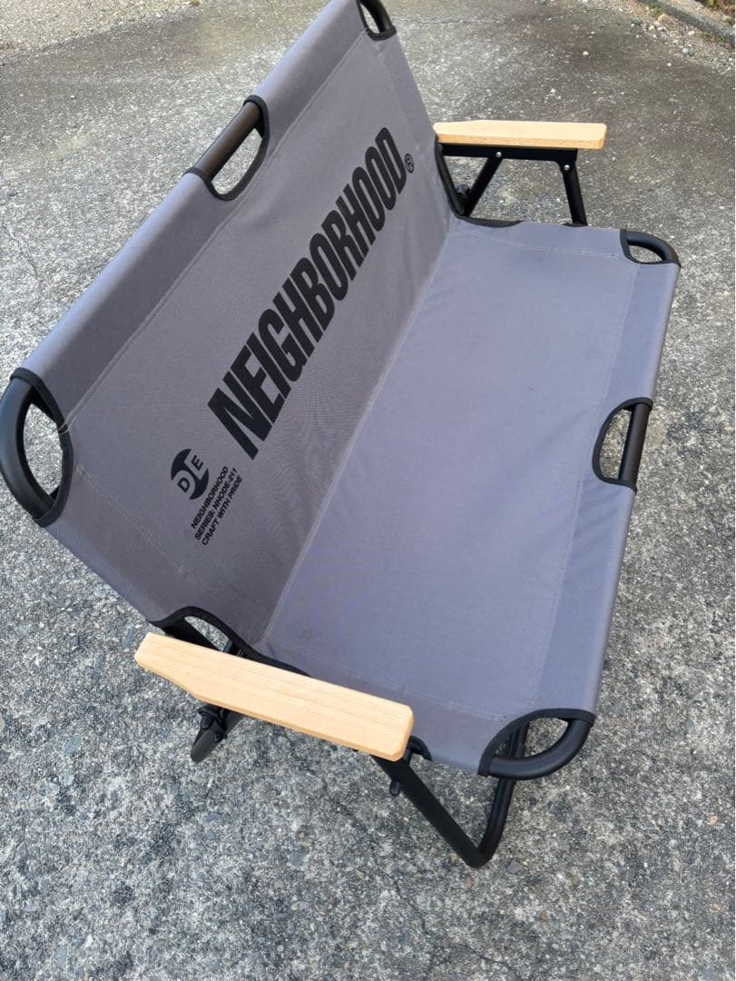 NEIGHBORHOOD アウトドアベンチ グレー