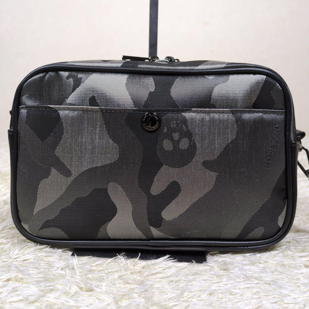 美品✨ マークアンドロナ カートバッグ カモフラ スカル ナイロン ブラック
